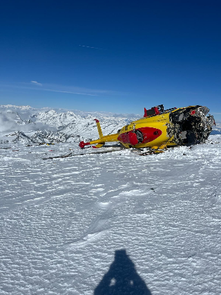 Elicottero del 118 precipita sul Monte Rosa. A bordo quattro persone, sono tutte salve
